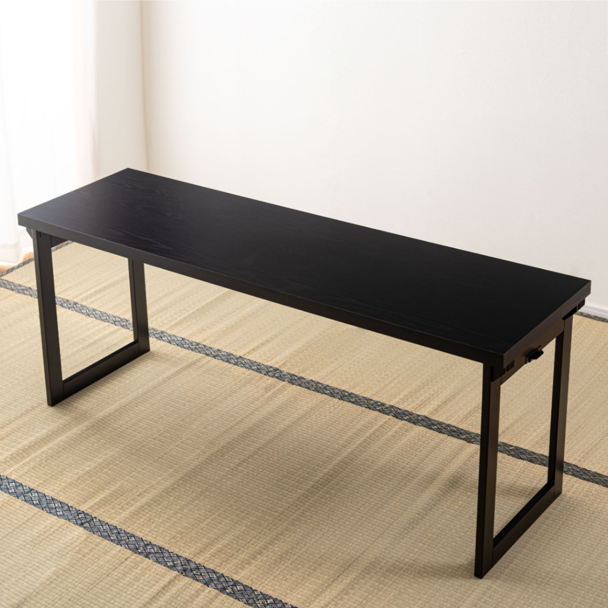 テーブル 幅150cm 折りたたみ 法事テーブル （ 机 折り畳み 2人用 2WAY ハイテーブル ローテーブル フォールディング 木目調 お座敷 座敷 法事 和風 完成品 写経 奥行45cm 料亭 旅館 神社 お寺 宴会 シンプル ）【39ショップ】