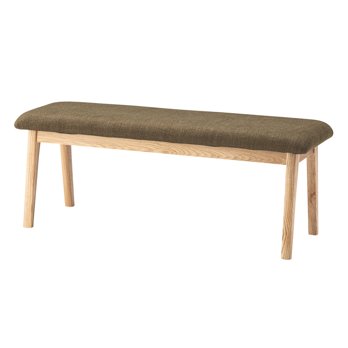 ダイニングベンチ 幅102cm モタ 木製 完成品 （ ダイニング ベンチ イス 椅子 食卓椅子 天然木 背もたれなし スツール 長椅子 ダイニングチェア 座面 広め 食卓ベンチ ファブリック チェアー 食卓 リビング 木製椅子 リビングチェア ）【39ショップ】