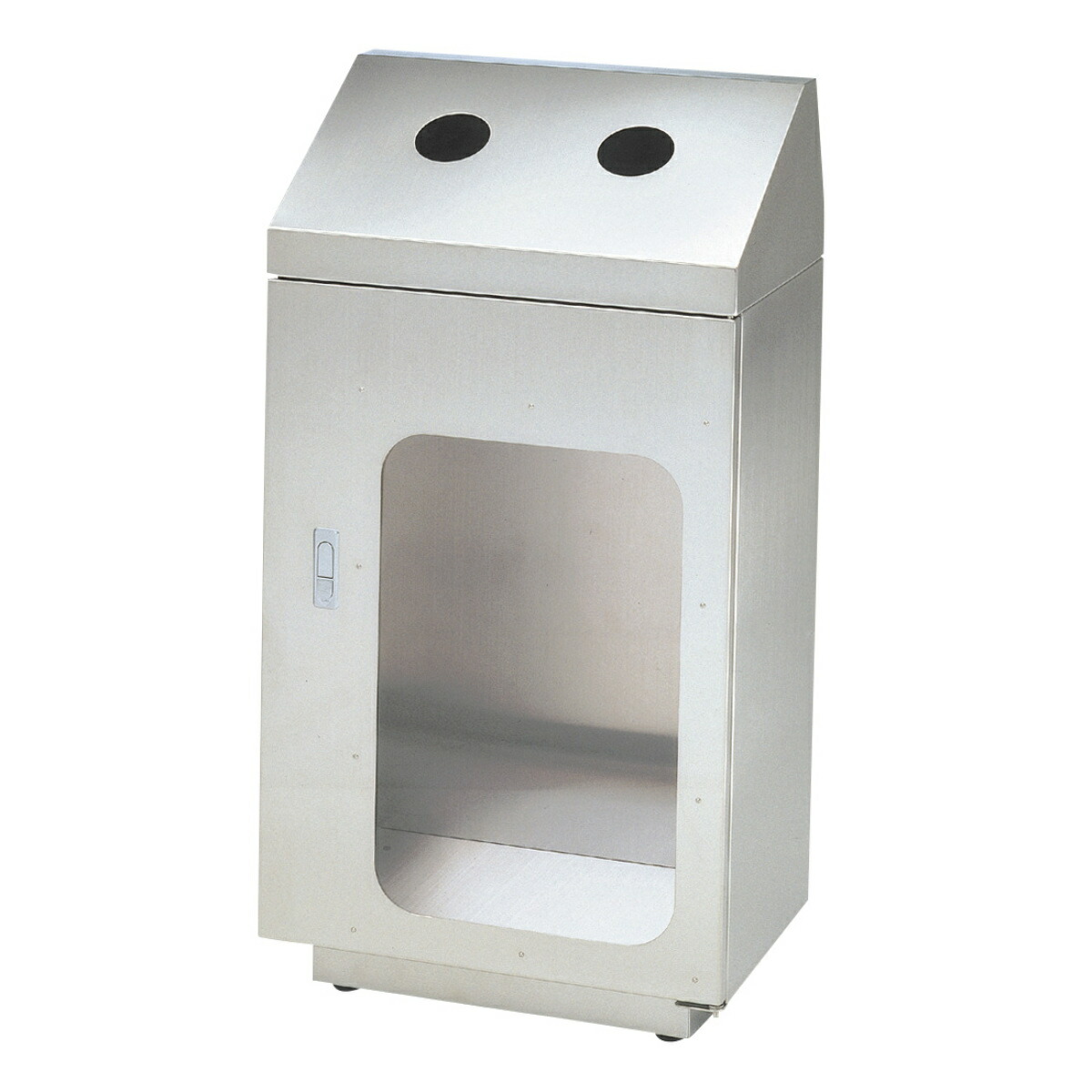 セール特価 法人限定 屋内用ゴミ箱 業務用ダストボックス 70l 窓付 幅50cm ビン カン用タイプ リサイクルトラッシュ ステンレスヘアライン仕上 送料無料 ゴミ箱 ダストボックス 屋内 ステンレス 70リットル カン 用 分別ゴミ箱 39ショップ