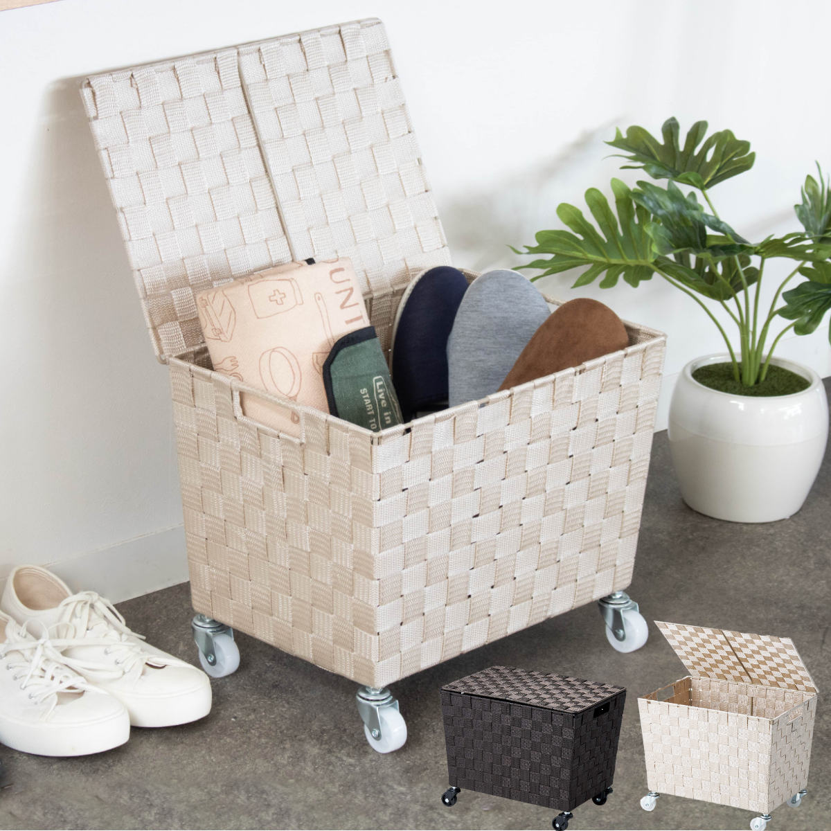 truck furniture バスケット　フタ付きカゴ　トラックファニチャー truck furniture バスケット フタ付きカゴ トラックファニチャー