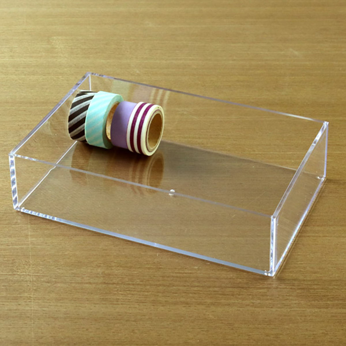 クリアケース 収納ケース 10個セット 約 幅20.3×奥行14.2×高さ5.3cm 透明 収納 デスコシリーズ （ 小物収納 小物入れ 小物ケース コレクションケース プラスチック ケース 小物 アクセサリー パーツボックス 仕分け 日本製 ）【39ショップ】