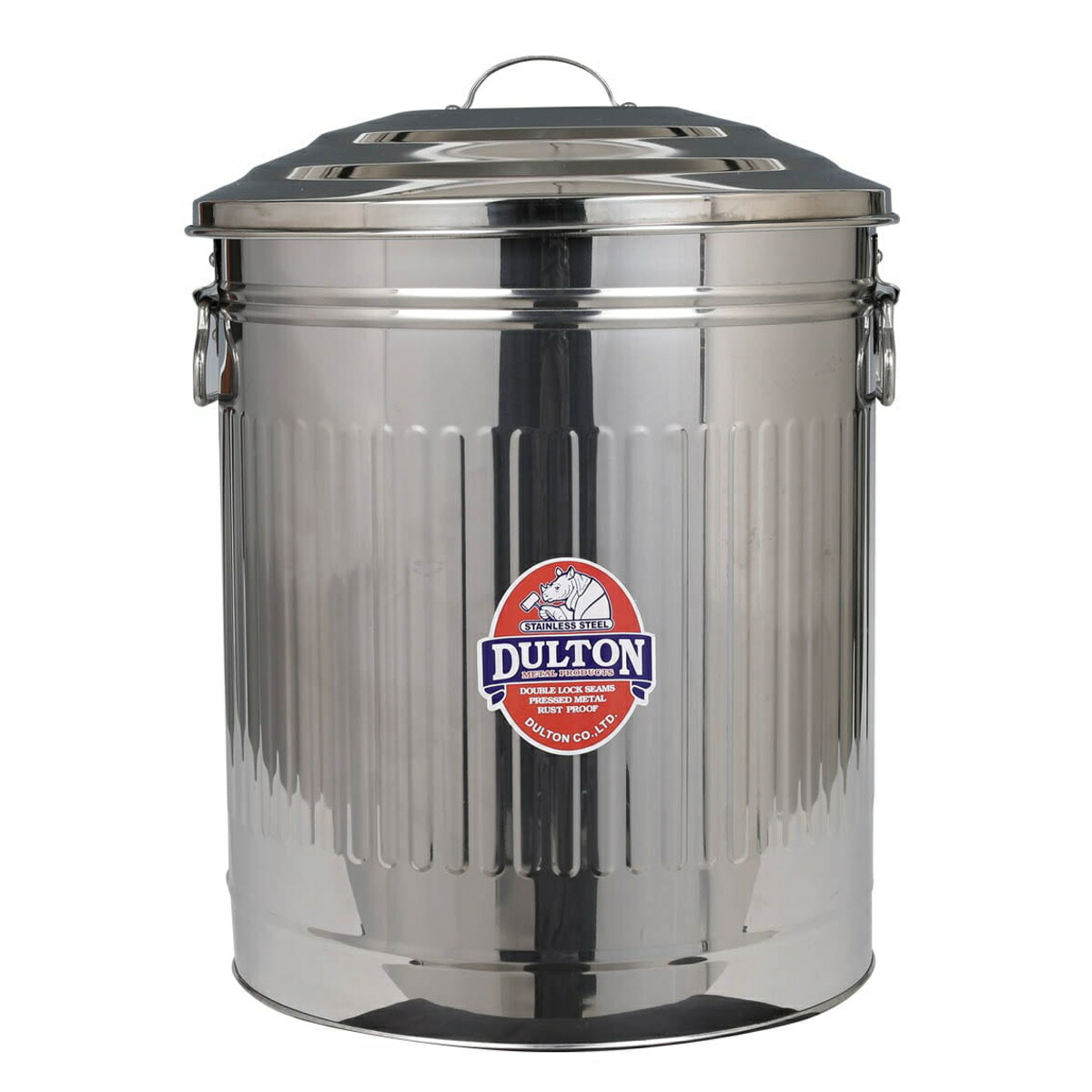 ダルトン 紙くずかご 24Lフタ付 ステンレス鋼製 ガベージ カン L大きさ （ DULTON 紙くずかご 24リッター 上部付き添い人 砂ぼこりボックス席 缶 室内装飾 レトロ 今めかしい トラッシュボックス アメリカン ヴィンテージ アンティーク 納める ）【39販売店】