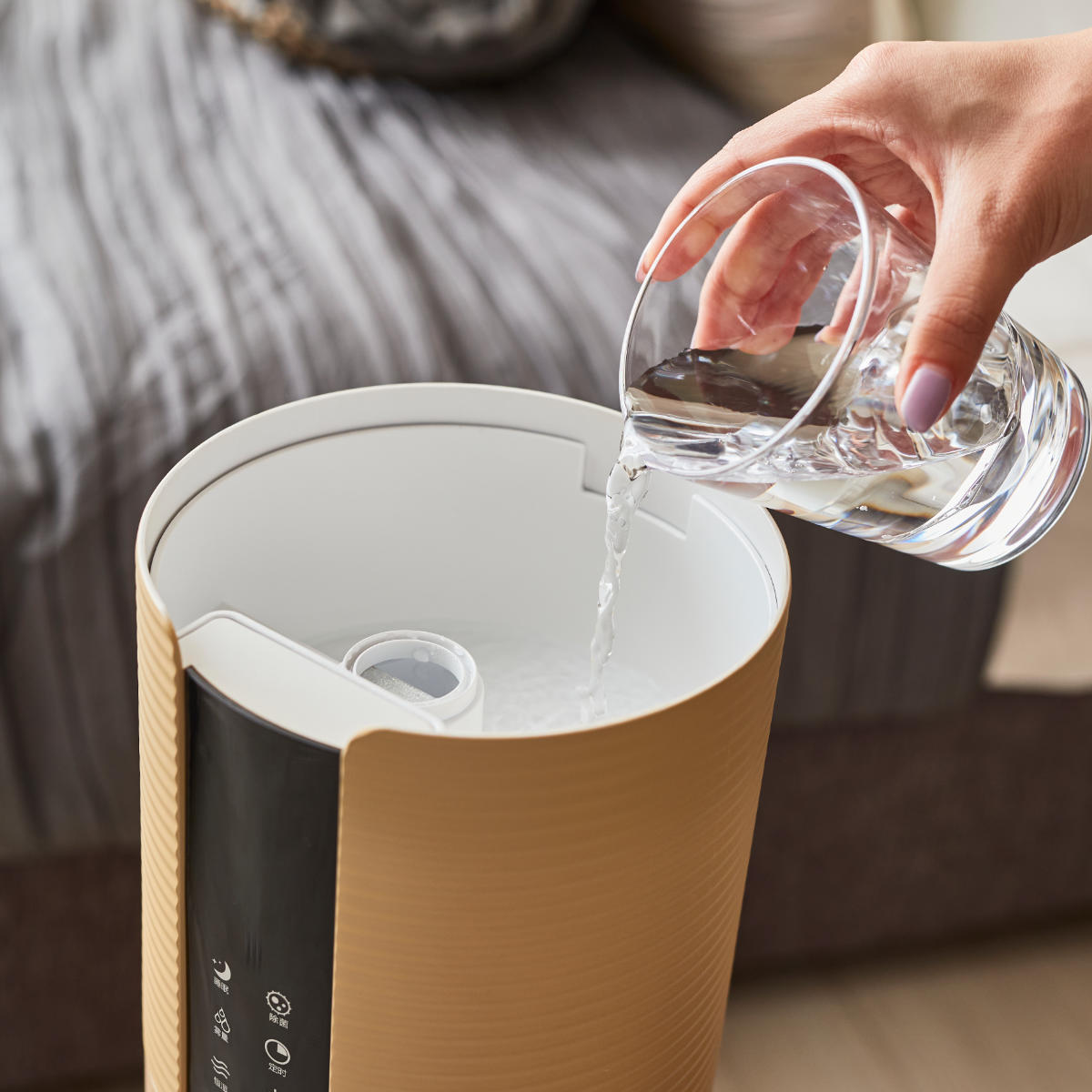 加湿器タワー型上部給水加湿器超音波式8L