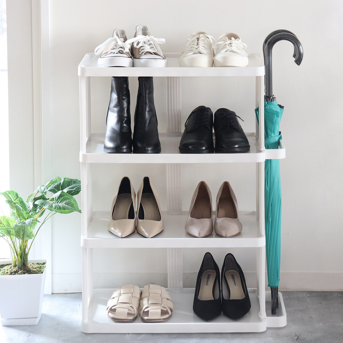 シューズラック Amazon｜XUDREZ シューズラック シューズボックス 靴棚 靴収納