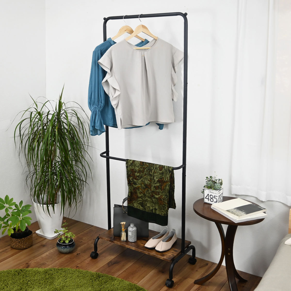 楽天市場】カートハンガー anthem アンセム キャスター付 幅57cm