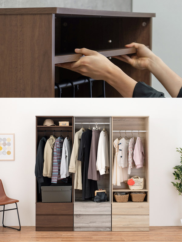 ワードローブ スリム 壁面収納 引出し付 ハンガーラック 幅60cm 送料無料 コートハンガー 洋服掛け ハンガー掛け ラック 洋服収納 スリムタイプ コート掛け 衣類収納 北欧 ナチュラル ブラウン グレー おしゃれ 39ショップ Vmaphotographystudios Com