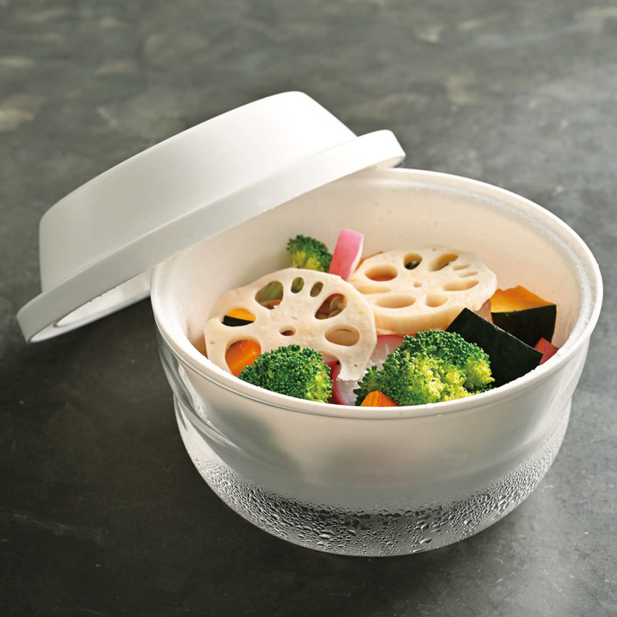 【楽天市場】ハリオ 電子レンジ調理器 蒸し器 ガラスのレンジ蒸し器 （ HARIO レンジ調理器 レンジ調理 ガラス製 電子レンジ調理 ボウル