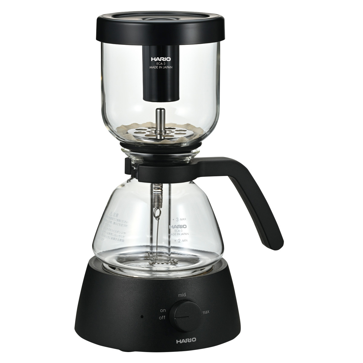 コーヒーサイフォン 360ml 3杯用 Electric Coffee Syphon 耐熱ガラス