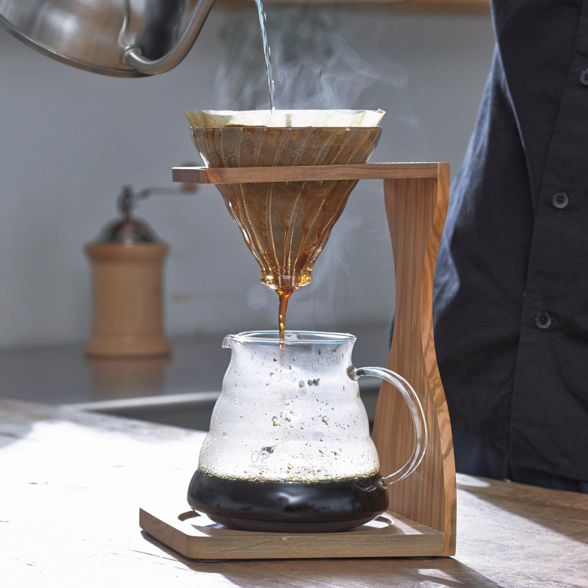 ハリオ製V60ドリップスケール用のウッドプレートセット JHAT.. Wooden Plate for HARIO V60 Drip Scale 