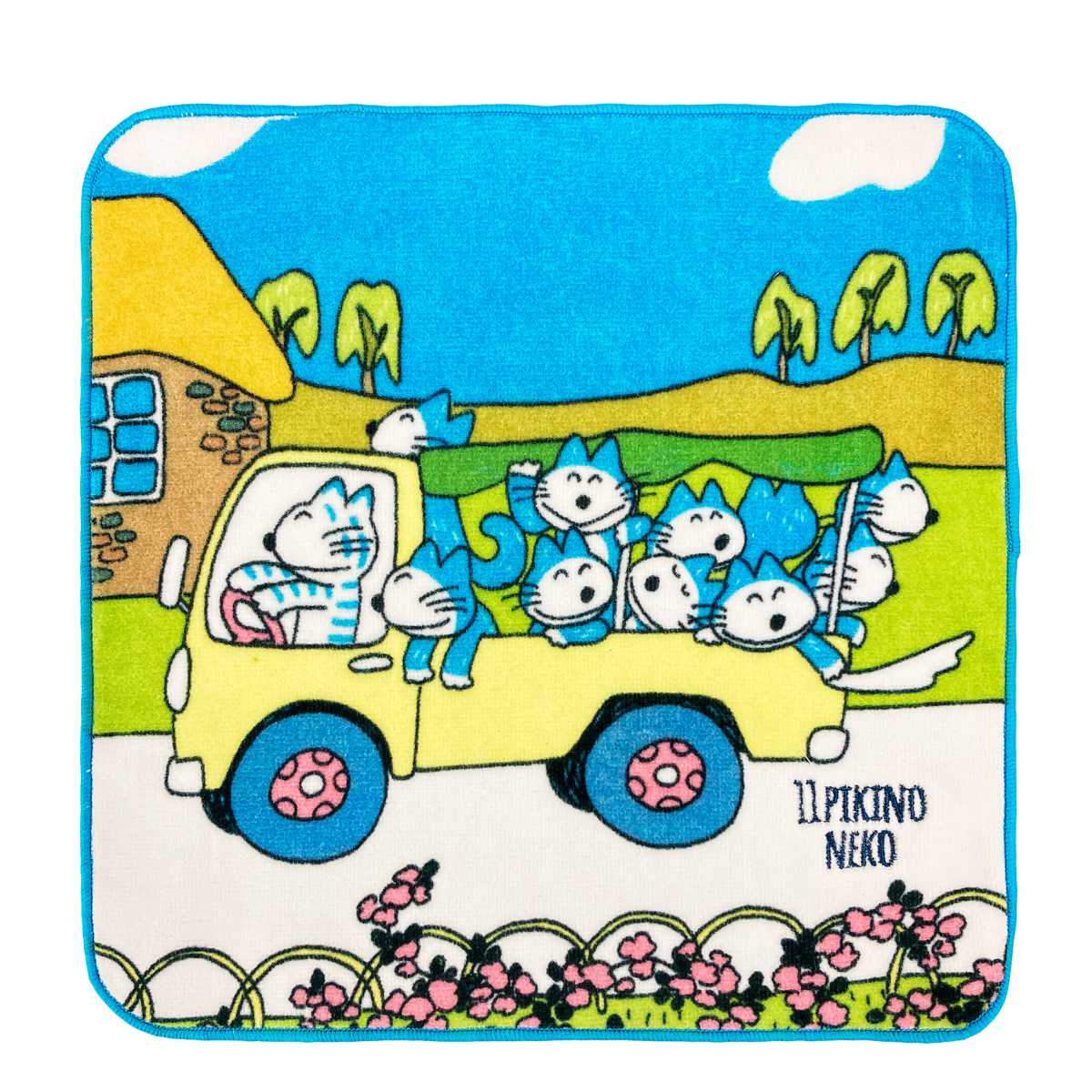 楽天市場】ミニタオル 25×25cm 11ぴきのねこ 11ぴきのねことへんなねこ