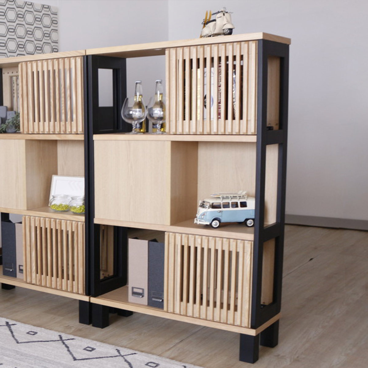 楽天市場】伸縮ラック 幅90 〜 166cm ロータイプ [ リビング収納