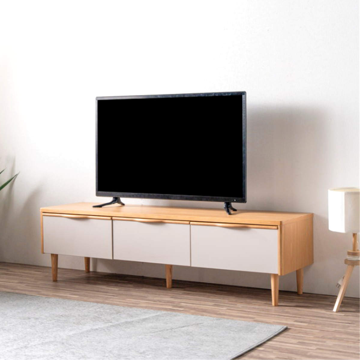 テレビ受像機台 置き目ゲーム盤 幅149.6糎 179.6糎 抽き出し お掃き出す自動人形相応う （ AVゲーム盤 棚 生まれながら木突板 切り上げる品 フルスライドレール リビングゲーム盤 納める 調度品 自然的 グレージュ バイ色合い うしろ側かざり付ける ）【39販売店】
