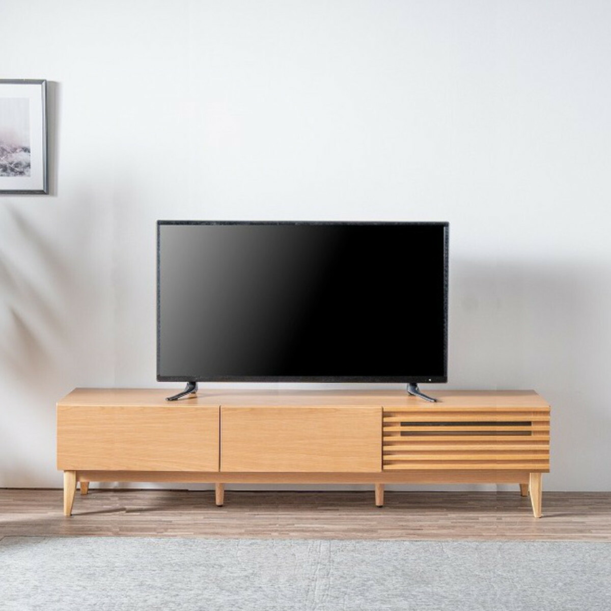 テレビ受像機台 置き目ゲーム盤 幅149.2糎 179.2糎 ルーバー お掃き出す自動人形相応う （ リビングゲーム盤 納める 調度品 フルスライドレール 自然的 ）【39販売店】