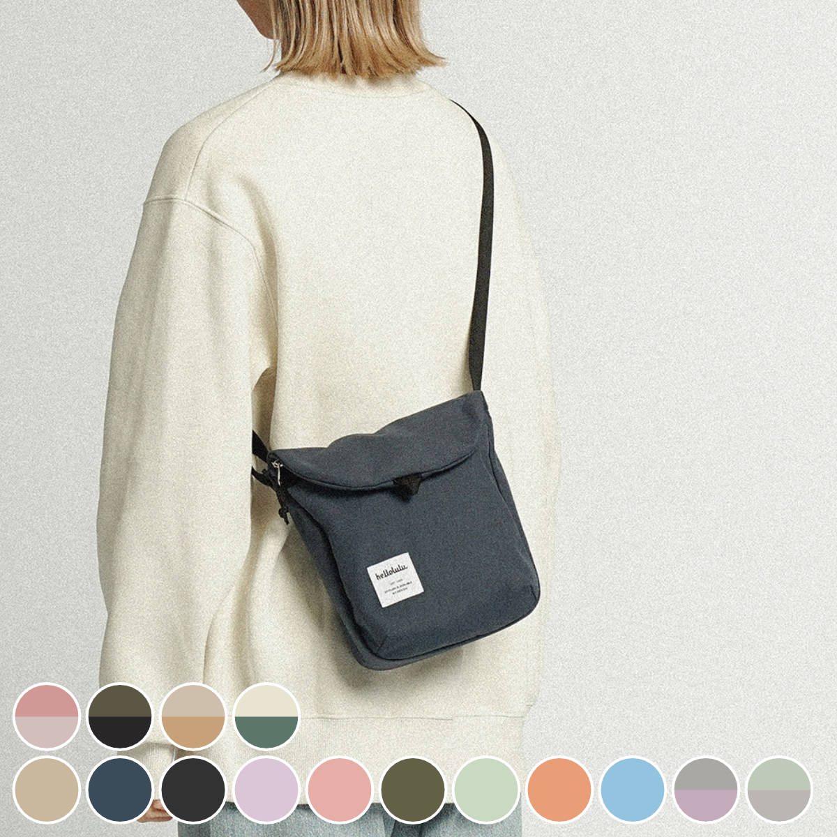 ショルダーバッグ hellolulu デシ DESI （ ハロルル バッグ レディース メンズ ショルダー 斜め掛け かばん 鞄 コンパクト 軽量 撥水 ミニショルダー サコッシュ ポシェット ファスナー カジュアル おしゃれ ）【39ショップ】｜インテリアパレット