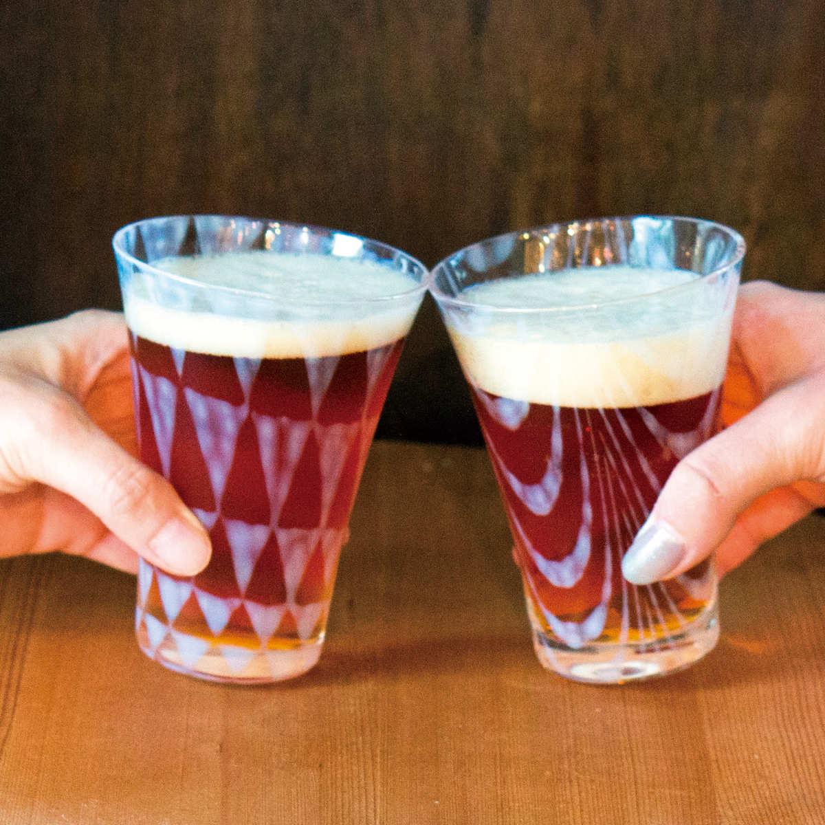 廣田硝子 ビアグラス 220ml 大正浪漫 コップ 鱗＆巻上げ （ ガラス 日本製 グラス ビール ビールグラス ペアグラス ペア おしゃれ レトロ 大正 モダン ）【39ショップ】