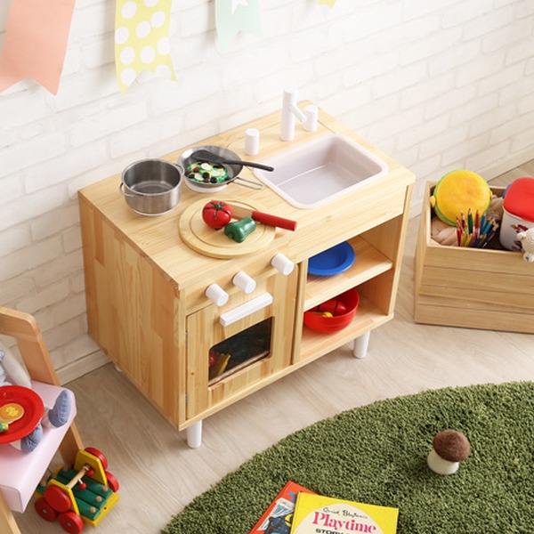 即納 最大半額 ままごとキッチン 木製 天然木 子供用 キッチン 知育玩具 ミニキッチン テーブル おままごと 収納 ラック おもちゃ ままごと 木のおもちゃ 子どもキッチン 台所 シンク 流し台 机 木 キッズ 子ども 39ショップ インテリアパレット お1