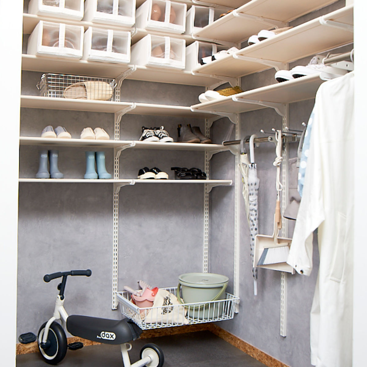 壁面収納 フィットラック 小物収納 幅90cm オプション パーツ 送料無料 Diy フラットタイプ 小物入れ 部品 引き出し1段 引き出し 収納