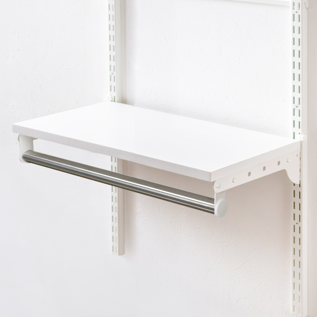 壁面収納 TPセット 木棚 パイプ セット 幅45cm 奥行45cm フィットラック （ 棚板 ハンガーラック DIY 収納 吊り下げ収納 クローゼット ホワイト 可動棚 オープンラック 収納ラック 有効活用 壁掛け 白 ラック ）【39ショップ】 7,668円