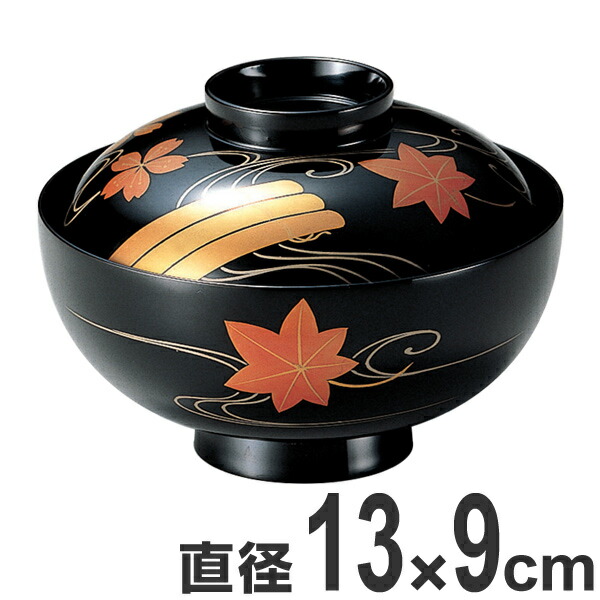 【楽天市場】吸い物椀 木製 4.2寸 黒漆塗 筏春秋 磨蒔絵 吸物椀 お椀 食器 漆塗 （ 送料無料 椀 汁椀 味噌汁椀 吸物 吸い物 本漆塗