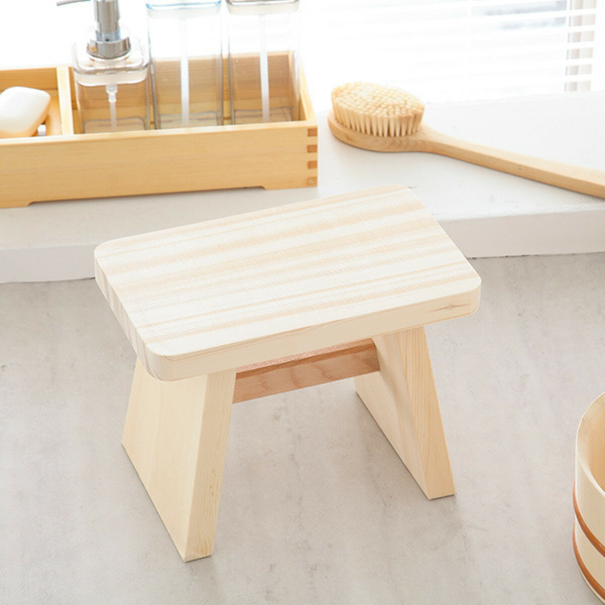 楽天市場】風呂椅子 風呂イス 桧風呂椅子（特大） （ フロイス