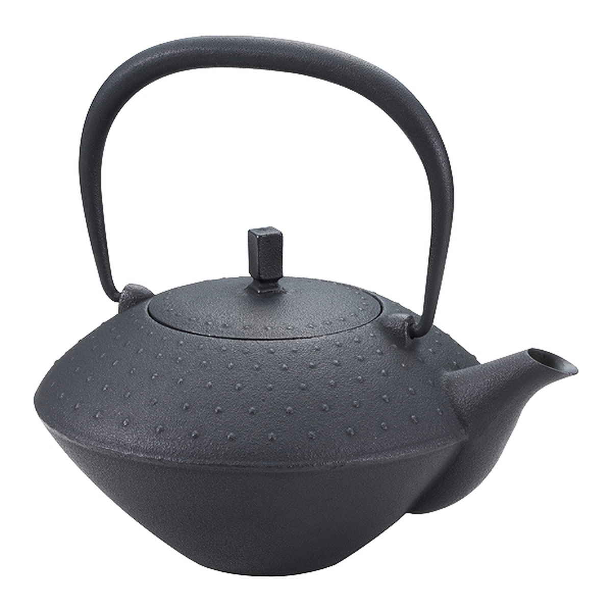 急須 450ml 南部地方鉄 粋 鋳鉄 ティーポット 日本製 （ 鉄急須 土瓶型 茶の葉 ポット 舞台左手型急須 金属元素 南部地方金物 土瓶急須 茶の葉備品 和今めかしい 舞台左手型 今めかしい 茶器 ）【39販売店】