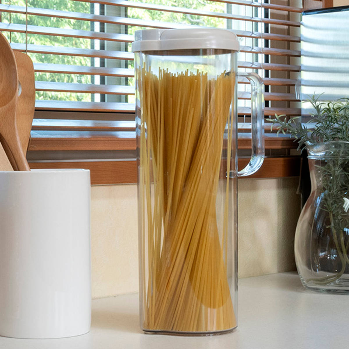 ステンレス ガラス製 パスタケース  スパイス 保存容器 スカンディック キャニスター パスタ SALUS