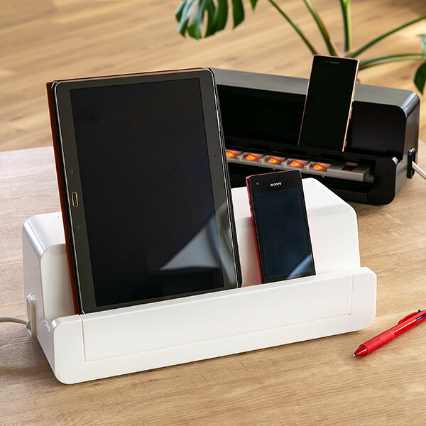 ケーブルボックス タップ 長さ36.5cm 対応 タップ収納 コード 収納 収納ボックス 同色12個セット （ ケーブル収納 タップボックス コード収納 プラスチック 日本製 コードボックス コードケース コンセント おしゃれ ）【39ショップ】