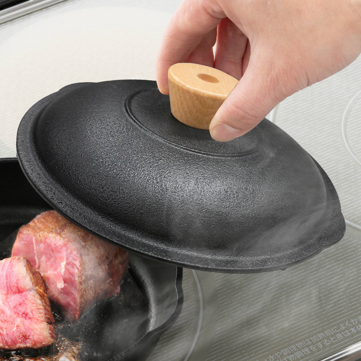 【楽天市場】スキレット専用蓋 18cm 鉄鋳物 スキレットカバー （ 蓋 ふた スキレット用 鋳鉄製 18センチ フタ 鉄鋳物蓋 おしゃれ