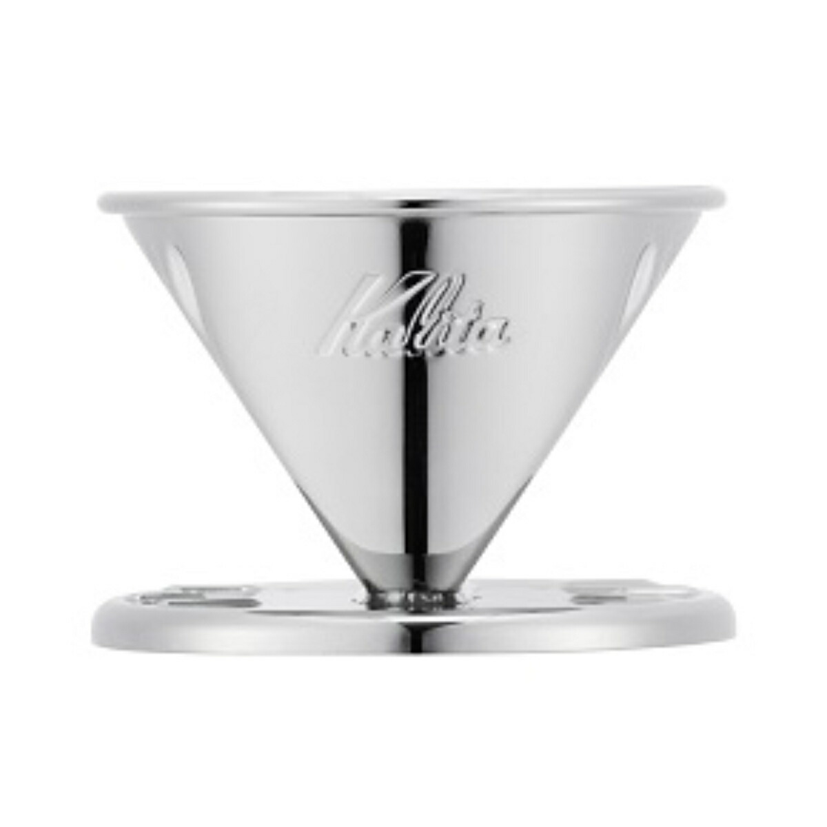 Kalita カリタ ドリッパー SS 101 （ 1～2人用 ステンレス 日本製 三つ穴構造 ドリップ コーヒー コーヒードリッパー おしゃれ 珈琲 用品 器具 コーヒーウェア ハンドドリップ 3つ穴 ）【39ショップ】
