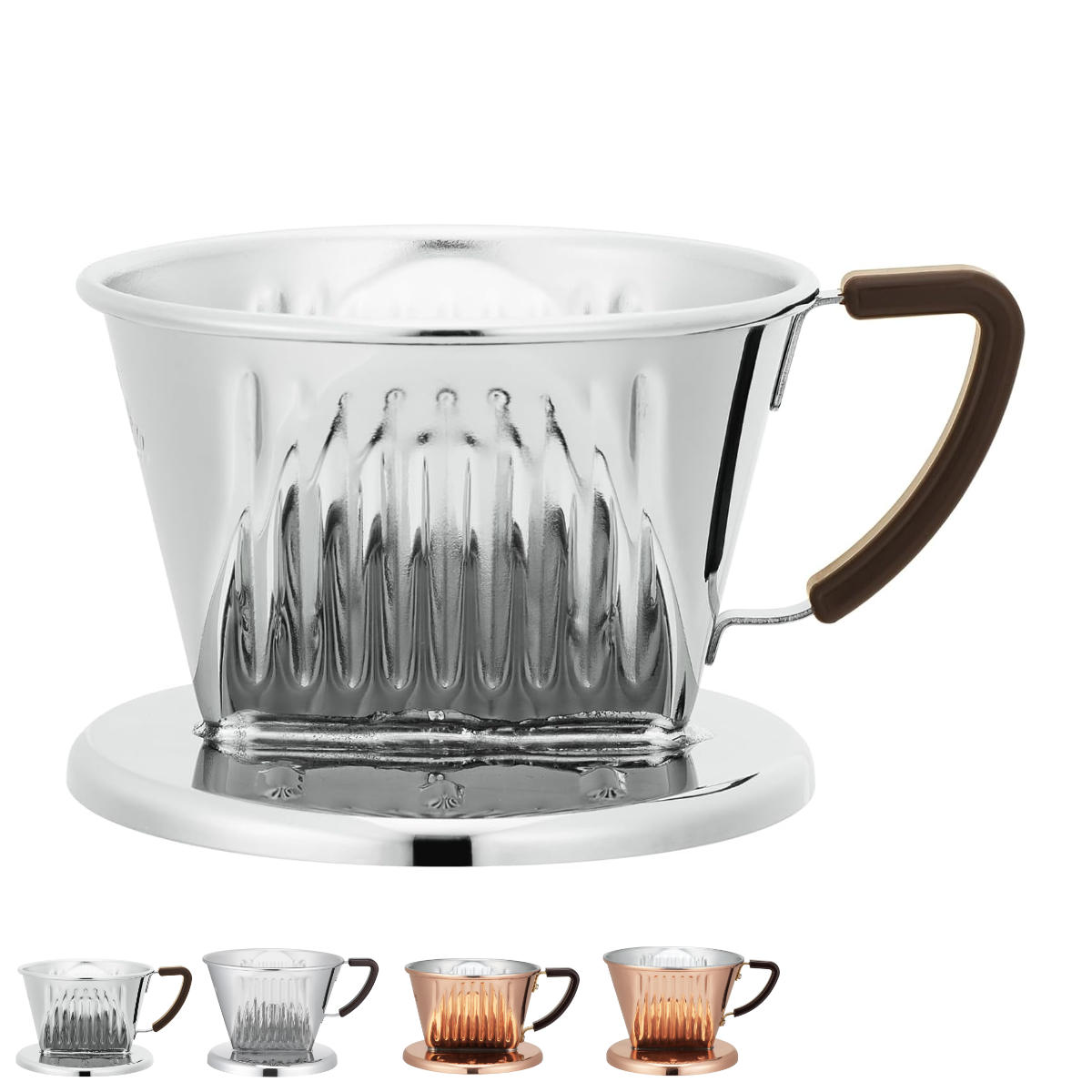 Kalita カリタ ドリッパー Cu SS 101 102 （ 1～2人用 2～4人用 ステンレス 銅 日本製 三つ穴構造 ドリップ コーヒー コーヒードリッパー おしゃれ 珈琲 用品 器具 コーヒーウェア ハンドドリップ 3つ穴 ）【39ショップ】