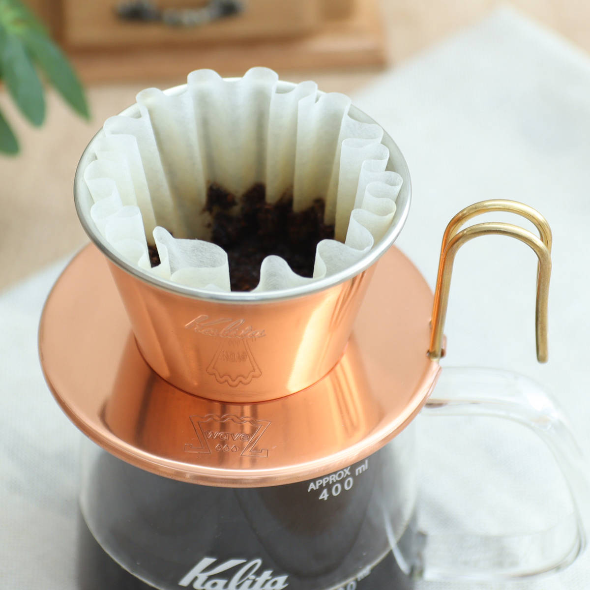 Kalita カリタ ドリッパー WDC-155 （ 1～2人用 銅製 日本製 三つ穴構造 ドリップ コーヒー コーヒードリッパー コーヒードリップ おしゃれ シンプル 珈琲 用品 器具 コーヒーウェア ハンドドリップ 3つ穴 ）【39ショップ】