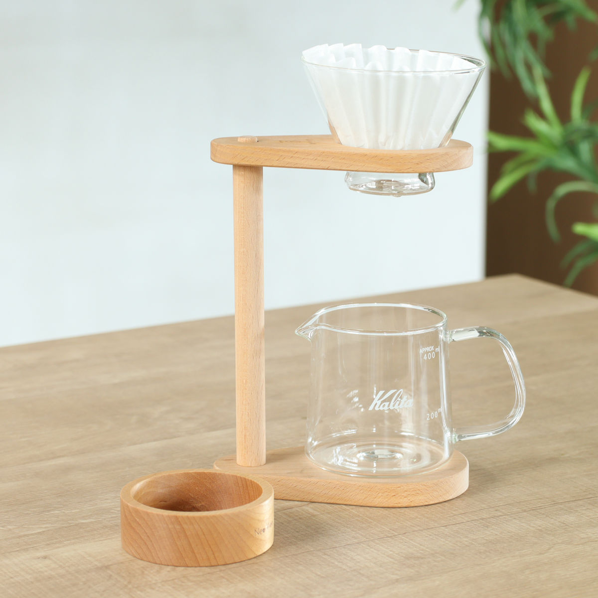 Kalita カリタ ドリッパー WDG-185 スタンドセット （ 2～4人用 ドリップ コーヒー コーヒードリッパー おしゃれ ウェーブ ウェーブドリッパー スタンド サーバー トレー ）【39ショップ】