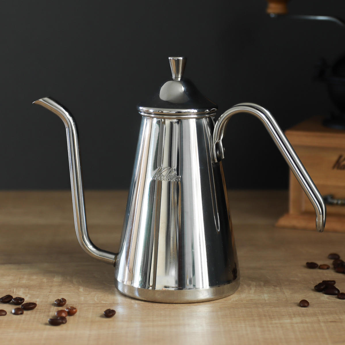 Kalita カリタ 珈琲湯沸かし 700ml ドリップポットスリム 700SS （ ステンレス鋼 日本製 屁っ放り火専用 直火 今めかしい コーヒーポット ポット 湯沸かし 湯沸かし ）【39販売店】