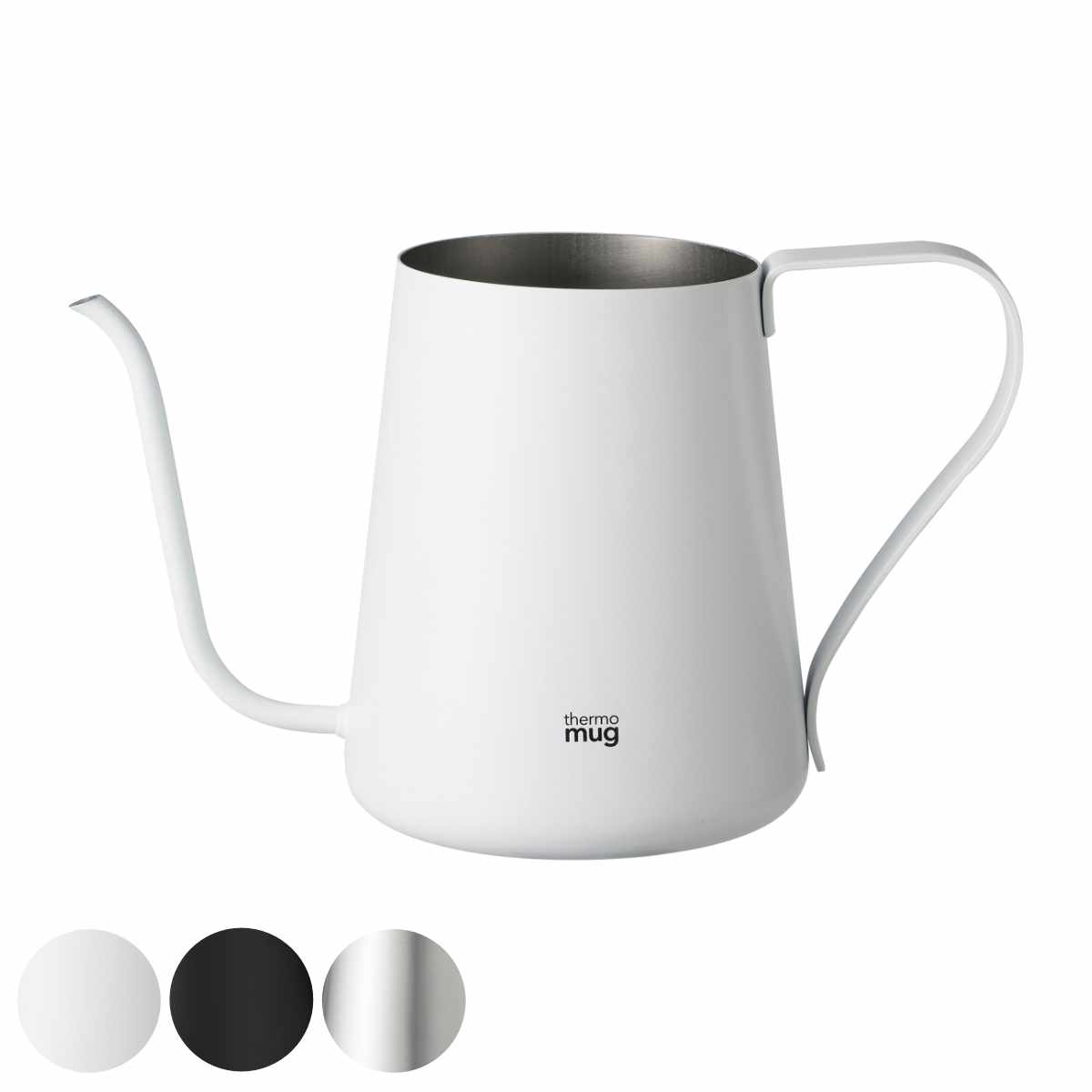 コーヒーケトル 600ml 2～4杯用 thermo mug TSUBAME ステンレス （ ドリップポット コーヒーポット ドリップケトル コーヒーグッズ コーヒー 珈琲 用品 ハンドドリップ 細口 ハンドル おしゃれ ）【39ショップ】