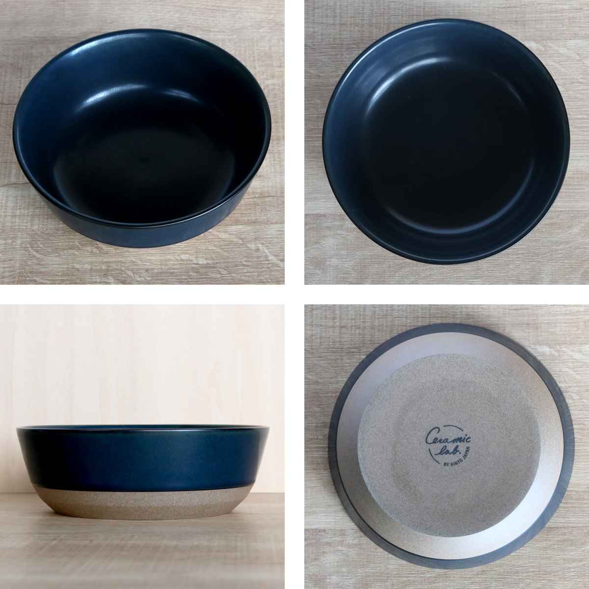 KINTO キントー CERAMIC LAB CLK-151 ボウル 180mm （ 18cm 磁器 波佐見焼 日本製 食洗機対応 電子レンジ対応 皿 食器 洋食器 セラミックラボ 中鉢 丸 シリアルボウル 煮物鉢 深皿 鉢 煮込み料理 肉じゃが スープ 白 黒 ）【39ショップ】