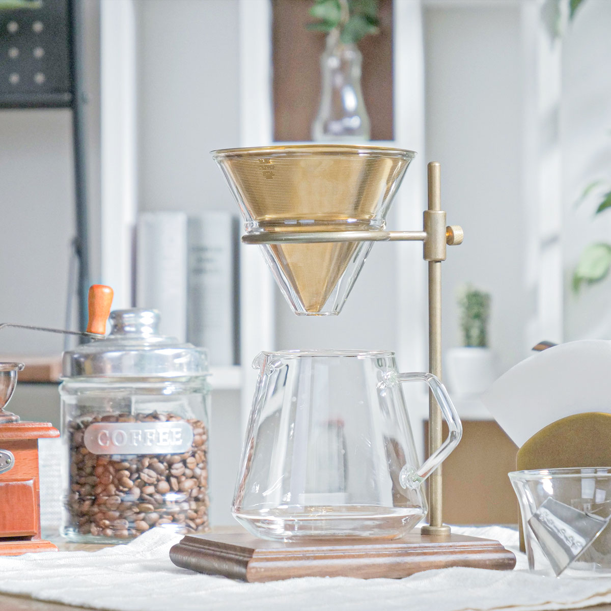 KINTO キントゥー SLOW COFFEE STYLE SPECIALTY SCS-S02 ブリューワースタンドセット 4cups （ 珈琲サーヴァー 4杯分 食洗機相応う 珈琲製造会社 硝子製 ブリュワー 珈琲御召しもの ）【39販売店】