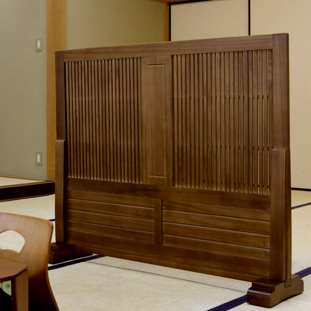 楽天市場】衝立 和風 竹すだれ衝立 2連 1240 高さ170cm （ 送料無料