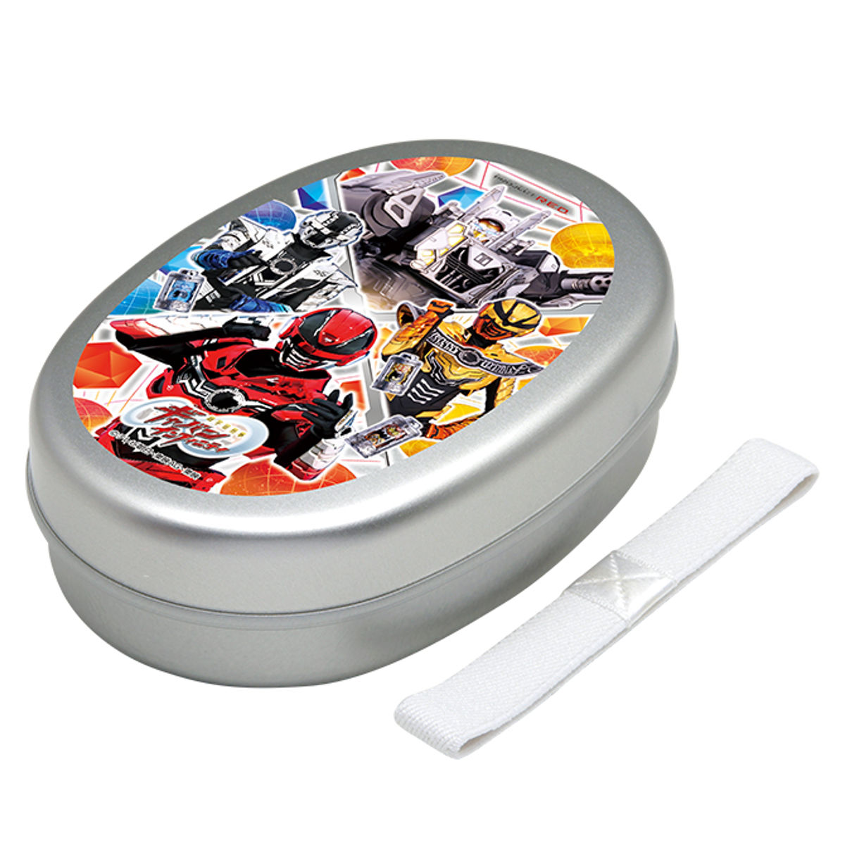 超宇宙刑事ギャバン 弁当箱 アルミべんとう 350ml （ ギャバンインフィニティ お弁当箱 ランチボックス 一段 子供 超ギャバン お弁当 弁当 幼稚園 保育園 保温庫対応 ランチベルト付き キッズ ）【39ショップ】画像