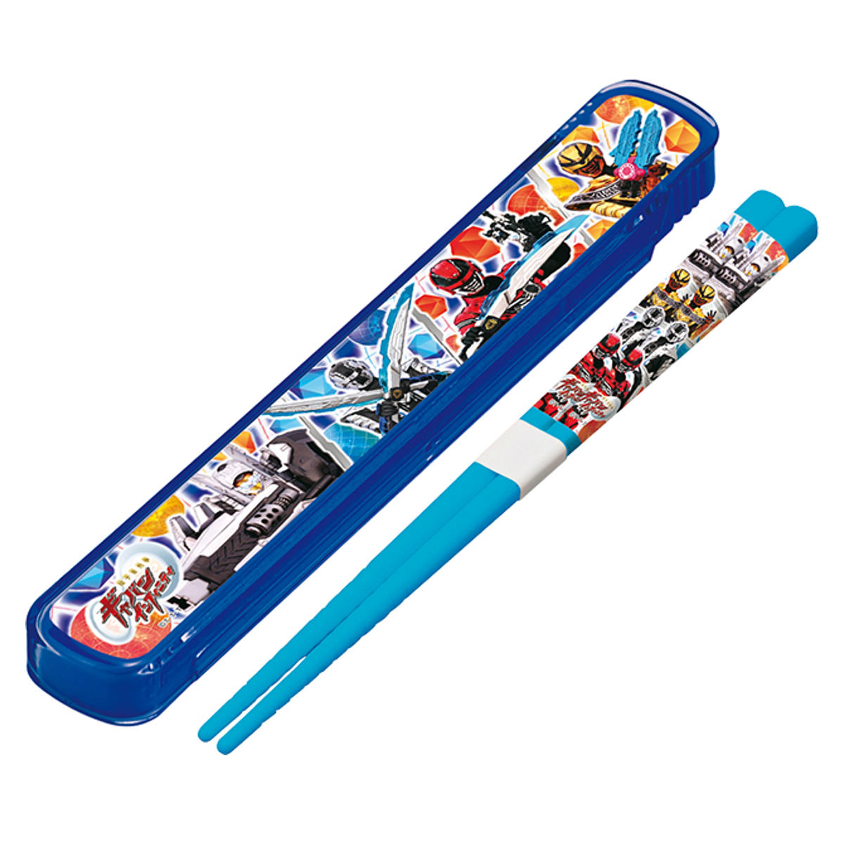 超宇宙刑事ギャバン 箸・箸箱セット （ ギャバンインフィニティ 食洗機対応 お箸 箸箱 スライド式 子供 超ギャバン 食洗機OK お弁当 弁当 幼稚園 保育園 給食 キッズ ）【39ショップ】画像