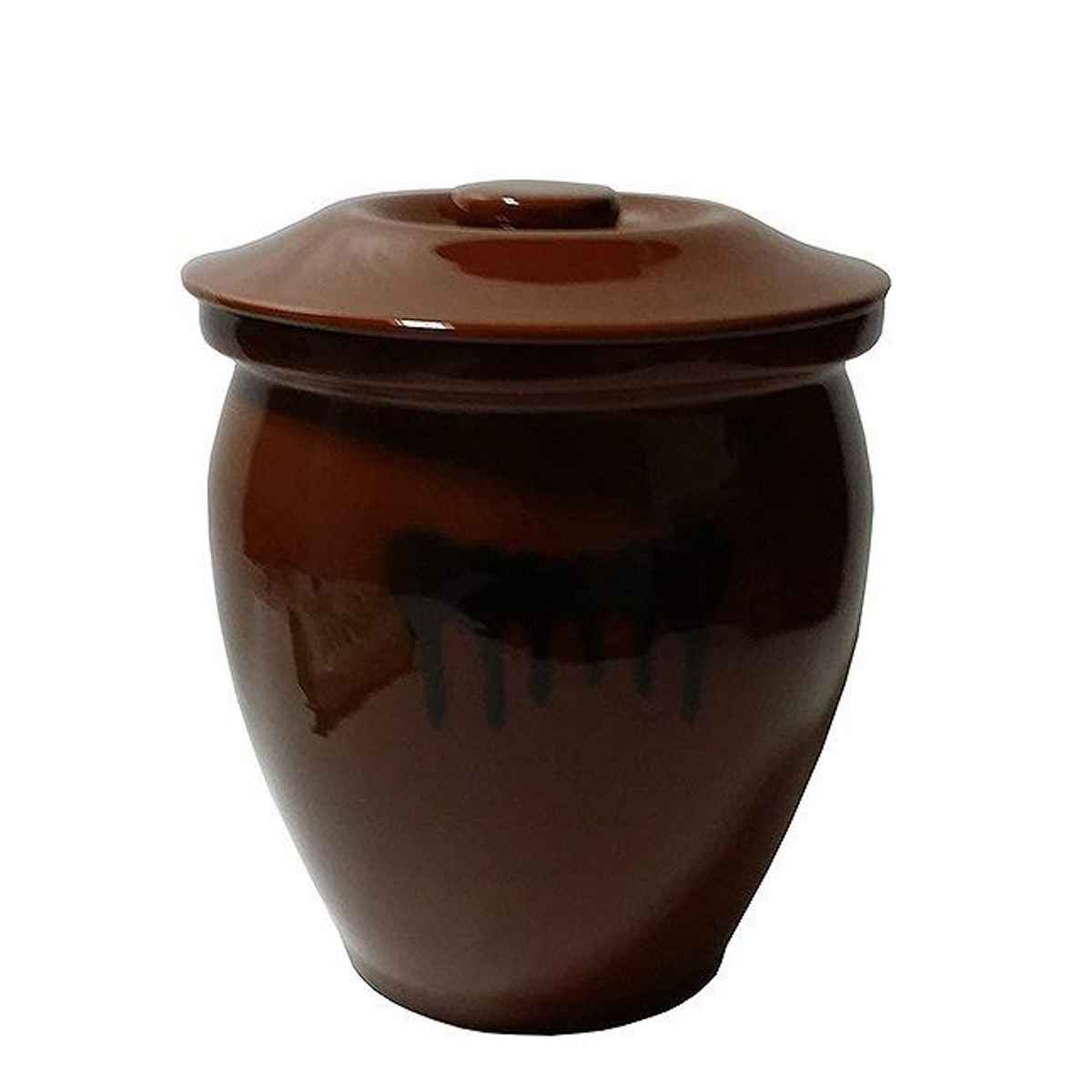 楽天市場】漬物容器 7.2L 丸かめ 4号 蓋付き 陶器 （ 漬物樽 つけもの