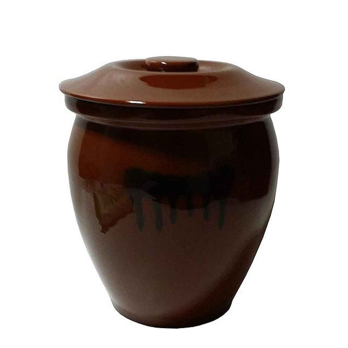 楽天市場】漬けもの ぬか漬け 梅干し 丸かめ（蓋付） 半胴瓶 丸壺5号