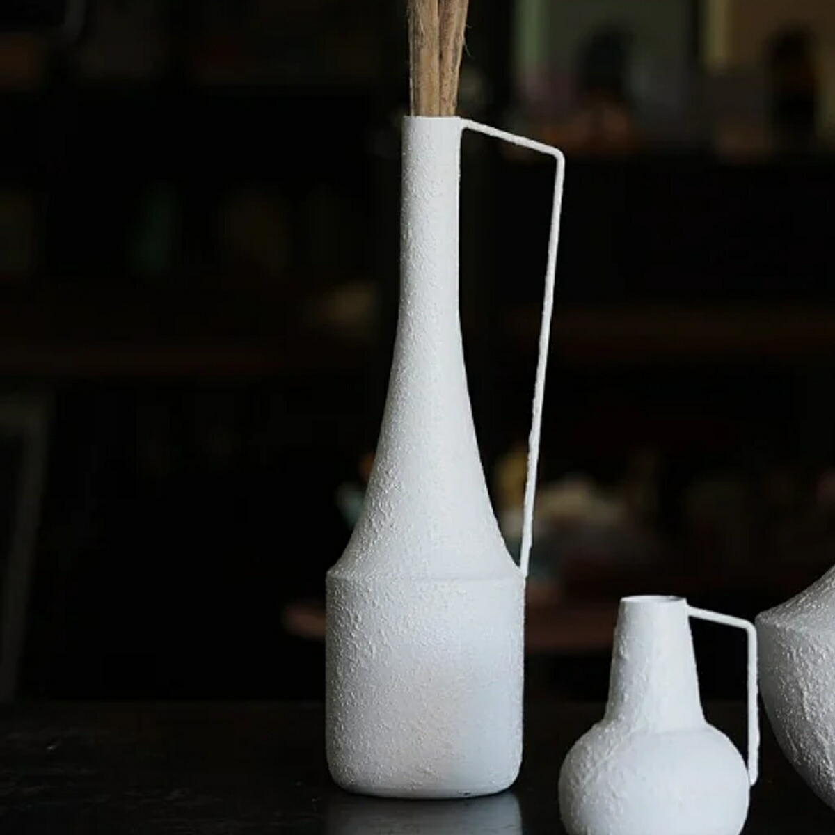 helin 和紙張りガラスベース helin 和紙張りガラスベース ガラスの花器Shiki Tall Vase Yellow Blue