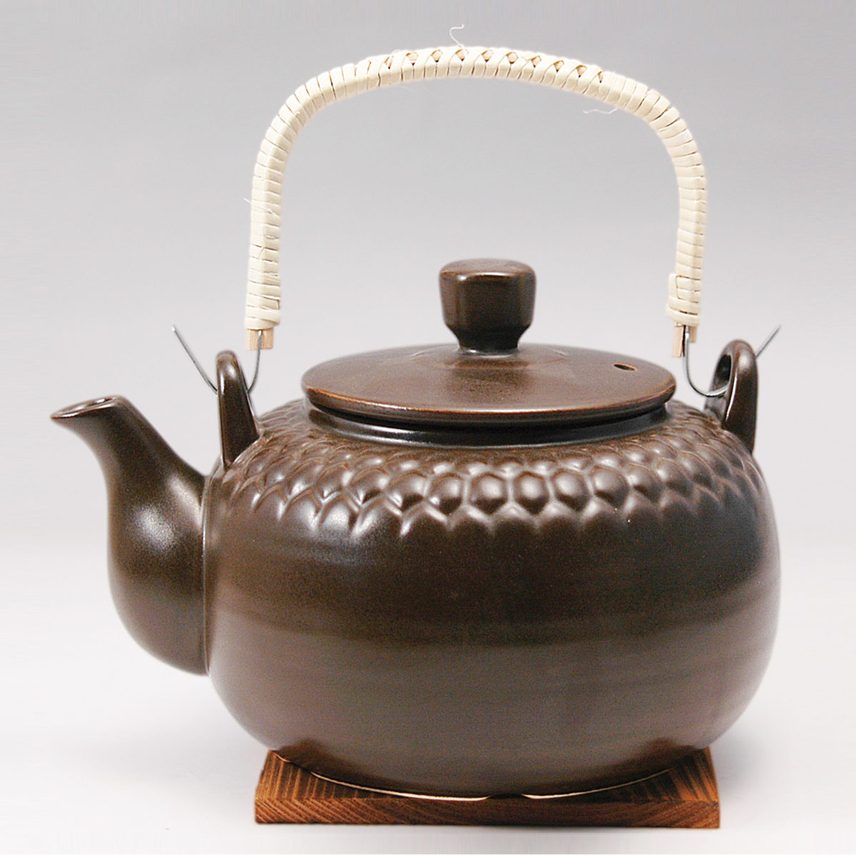 土瓶 栗茶亀甲耐熱土瓶2200cc ( 2.2L 急須 ポット お茶 緑茶 紅茶 陶器 日本製 和 和食 和風 和食器 おしゃれ 和モダン )【39ショップ】|インテリアパレット