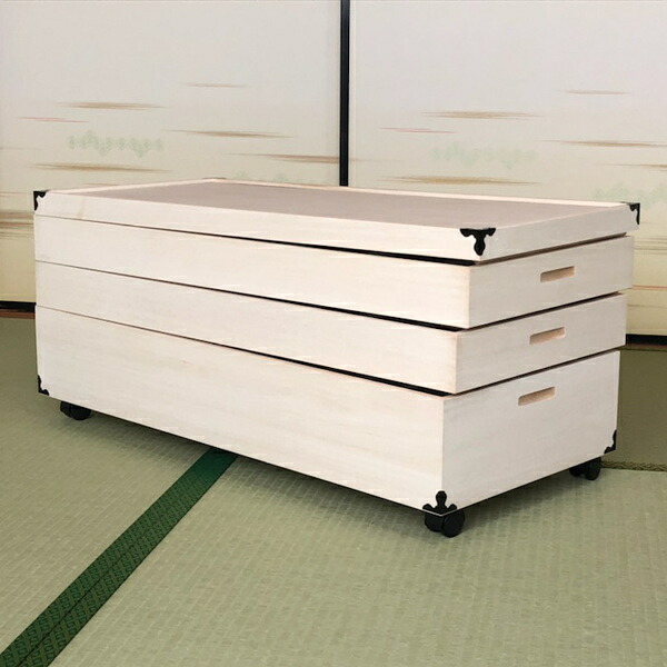 衣装ケース 総桐 衣裳箱 キャスター付 3段 日本製 幅91cm ( 送料無料 桐衣装ケース 桐衣装箱 着物 収納 ケース 衣装箱 衣類収納 キャスター 桐製 木製 桐ケース たとう紙 折らない 着物収納 蓋付き フタ付き 押し入れ収納 完成品 ) 【39ショップ】