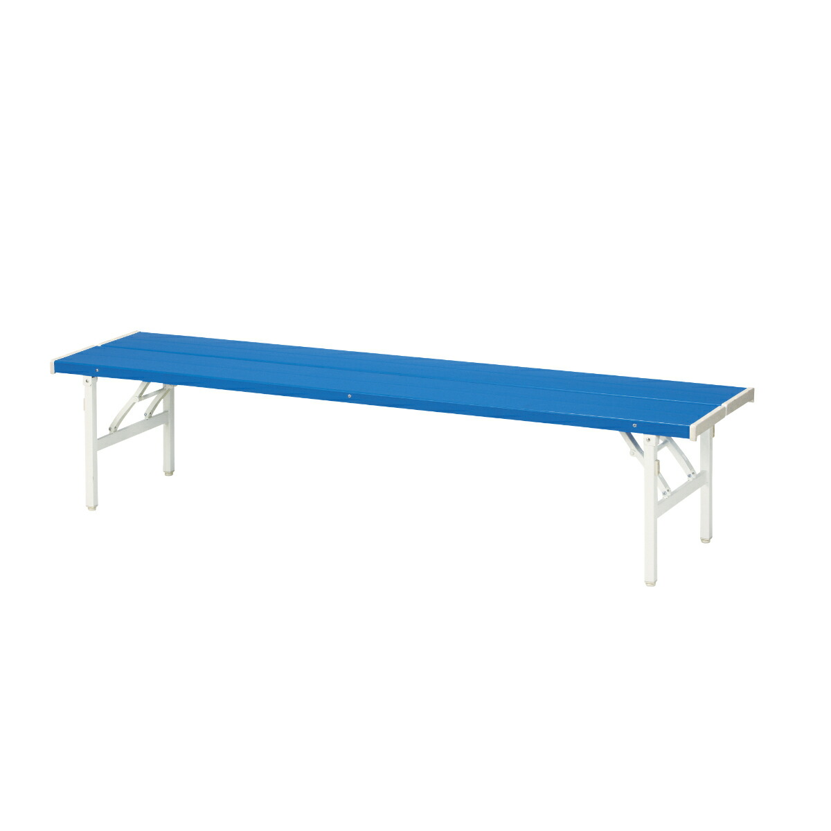 Interior Palette I Hang Resin Bench Folding Type Backless Blue