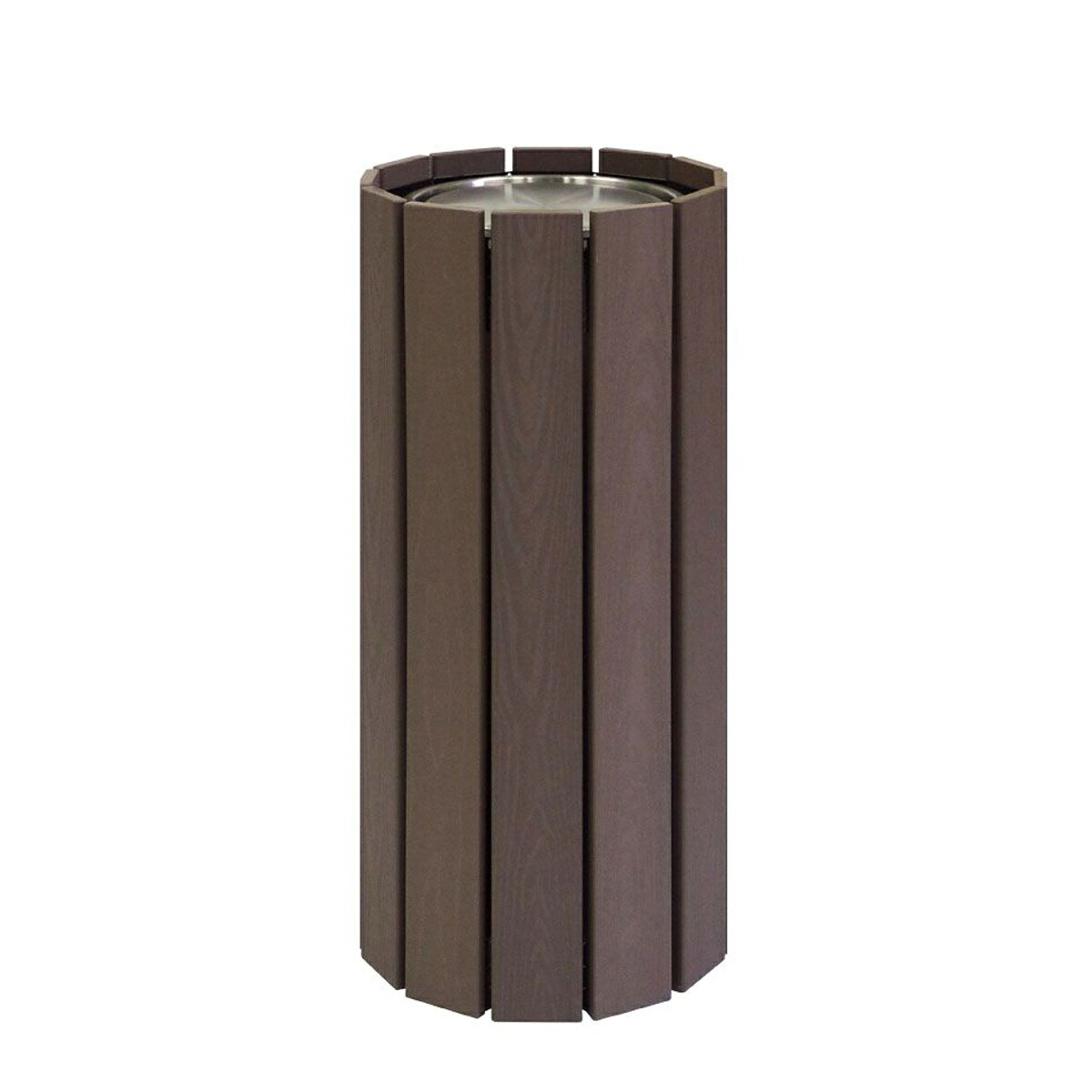 室内用ゴミ箱 RWシステム 30L ダストボックス 業務用 （ 法人限定 業務用ダストボックス 屋内用 ごみ箱 丸型 ふた付き 回転蓋 スイング式 30リットル 屑入 くず入れ 回転蓋付き 木目調 おしゃれ スリム ）【39ショップ】
