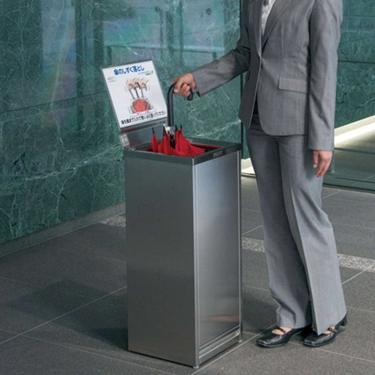 しずく取り レインカットECO 四面撥水 水切り （ 法人押さえる 御勤め用 傘 雫取り ステンレス鋼製 パウダーコンパクト か細い 日本製 水受け皿付き添い人 雨用 水滴取りあげる 通貨価値押さえる エコ 事務室 会社組織 事務室 エントランス状態 部屋の入り口 部屋の入り口 ）【39販売店】