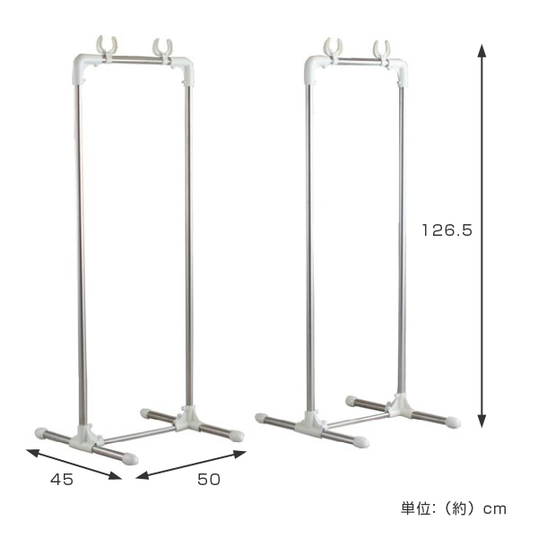 2050-3000×510mmベランダ物干し(ステンレス製) /78-0948-53 :a