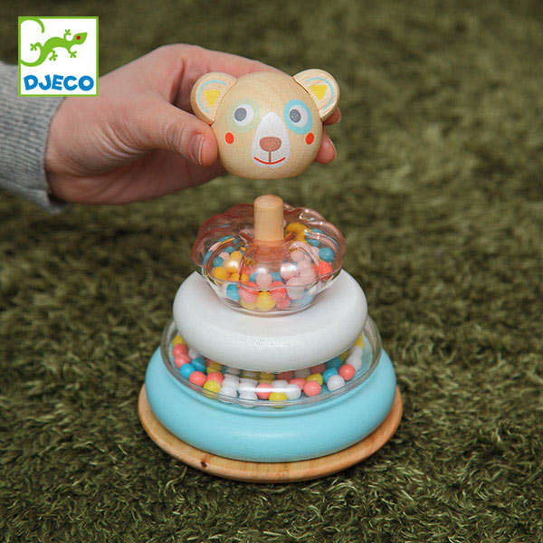 在荷域 入荷なし 塔 土俵 スタッキー 遊び道具 知育弄び物 木製 送料無料 ジェコ Djeco 赤ん坊 棒切通し 棒 与える 乗せる ホイール ラトル ガラガラ スタッキング 弄び 緑児 0年 10ヶ月 モンテッソーリ 39販売店 Hotjobsafrica Org