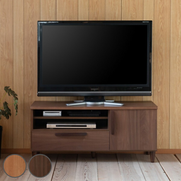 テレビ台 ローボード 北欧モダン 天然木取っ手 日本製 幅110cm ( 送料無料 テレビボード TV台 TVボード テレビラック AVボード 北欧 完成品 収納 シンプル モダン 国産 木目 ブラウン ナチュラル おしゃれ ) 【39ショップ】|インテリアパレット